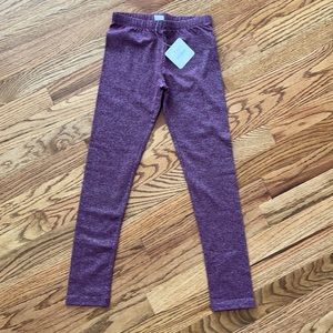 Brand new Gymboree Girls Sparkly Purple Leggings size M 7-8
